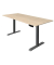 Sitz-Steh-Schreibtisch Move 1, elektrisch höhenverstellbar, 74-123cm (H), 180x80cm (BxT), rechteckig, ahorn / anthrazit