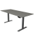 Sitz-Steh-Schreibtisch Move 1, elektrisch höhenverstellbar, 74-123cm (H), 180x80cm (BxT), rechteckig, graphit / anthrazit