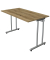 Schreibtisch Smart office, 75cm (H), 120x65cm (BxT), rechteckig, eiche / silber