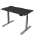 Sitz-Steh-Schreibtisch Smart office, elektrisch höhenverstellbar, 63-127cm (H), 120x65cm (BxT), rechteckig, anthrazit / silber