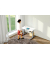 Sitz-Steh-Schreibtisch Smart office, elektrisch höhenverstellbar, 63-127cm (H), 140x70cm (BxT), rechteckig, weiß / silber