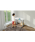 Sitz-Steh-Schreibtisch Smart office, elektrisch höhenverstellbar, 63-127cm (H), 140x70cm (BxT), rechteckig, weiß / silber