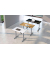 Sitz-Steh-Schreibtisch Smart office, elektrisch höhenverstellbar, 63-127cm (H), 140x70cm (BxT), rechteckig, anthrazit / silber