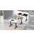 Sitz-Steh-Schreibtisch Smart office, elektrisch höhenverstellbar, 63-127cm (H), 100x60cm (BxT), rechteckig, anthrazit / anthrazi