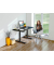 Sitz-Steh-Schreibtisch Smart office, elektrisch höhenverstellbar, 63-127cm (H), 100x60cm (BxT), rechteckig, anthrazit / anthrazi