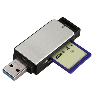 Speicherkarten-Leseger&auml;t silber 123900