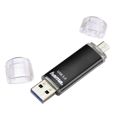 USB-Stick Laeta Twin micro USB schwarz 128 GB