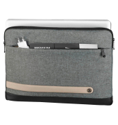 Laptoptasche Terra Kunstfaser grau