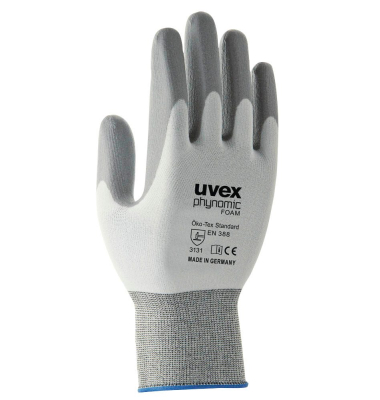 Arbeitshandschuhe phynomic FOAM, Aqua-Polymer, weiß/grau, Größe 11 / XXL