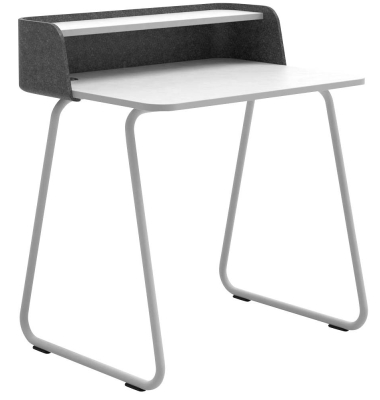 Sekretär secretair home SH10WS-RE001, 91cm (H), 82,4x61,2cm (BxT), rechteckig, weiß / weiß