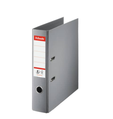 Ordner No.1 811380, A4 75mm breit PP vollfarbig grau