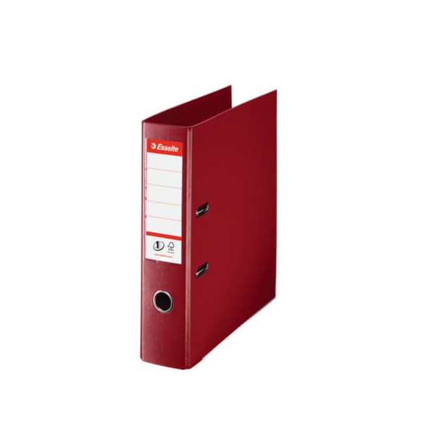 10 Stück Esselte Ordner No.1 811510, A4 75mm breit PP vollfarbig bordeaux 4049793006161 Esselte