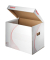 Archivcontainer 128911, A4, weiß, Pappe