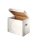 Archivcontainer 128911, A4, weiß, Pappe