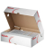 Archivbox 128004, A4, weiß, Pappe