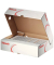 Archivbox 128004, A4, weiß, Pappe