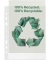 Prospekthüllen Recycle 627495, A5 transparent genarbt, oben offen, 0,07mm