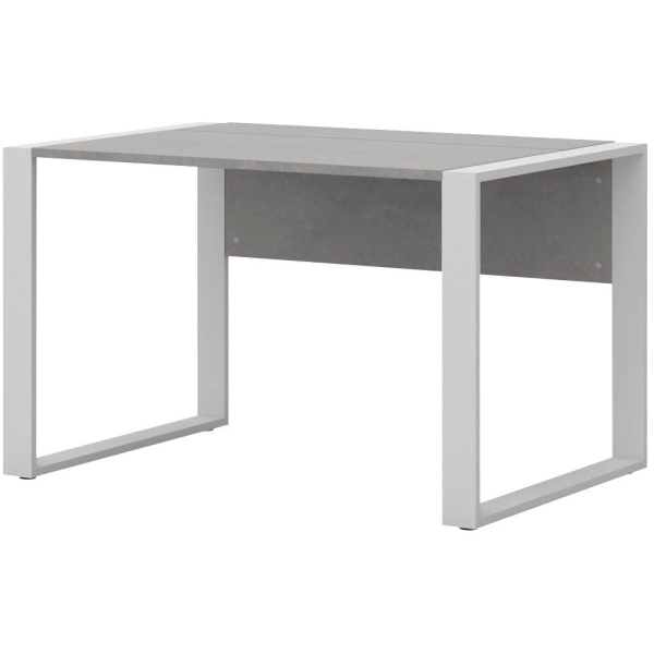4050211956265 - Home Office Schreibtisch TEMPIO Rechteck Kufen B 1200 x T 800 x H 740 mm beton weiß + Kabelführungsbügel 4050211956265 - Home Office Schreibtisch TEMPIO Rechteck Kufen B 1200 x T 800 x H 740 mm beton weiß + Kabelführungsbügel