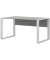 Schreibtisch, 74cm (H), 150x80cm (BxT), rechteckig, beton / weiß