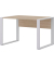 Schreibtisch, 74cm (H), 120x80cm (BxT), rechteckig, sonoma-eiche / weiß