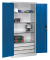 Werkstattschrank 8921-503, Stahl abschließbar, 4 OH, 93 x 195 x 50 cm, blau/lichtgrau