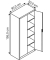 Werkstattschrank 8921-503, Stahl abschließbar, 4 OH, 93 x 195 x 50 cm, blau/lichtgrau
