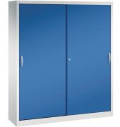 Aktenschrank 2140-00, Stahl abschließbar, 5 OH, 160 x 195 x 40 cm, blau/lichtgrau