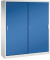 Aktenschrank 2140-00, Stahl abschließbar, 5 OH, 160 x 195 x 40 cm, blau/lichtgrau