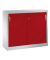Aktenschrank 2046-00, Stahl abschließbar, 2 OH, 120 x 97,5 x 40 cm, rot/lichtgrau