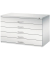 7100 Planschrank grau/grau 5 Schubladen