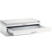 7100 Planschrank grau/grau 3 Schubladen