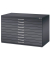 7100 Planschrank schwarz/schwarz 10 Schubladen