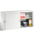 Aktenschrank 2145-00, Stahl abschließbar, 2 OH, 160 x 79 x 40 cm, lichtgrau