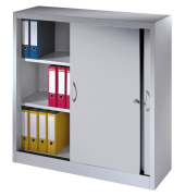 Aktenschrank 2047-00, Stahl abschließbar, 3 OH, 120 x 120 x 40 cm, lichtgrau