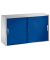 Aktenschrank 2045-00, Stahl abschließbar, 2 OH, 120 x 79 x 40 cm, blau/lichtgrau