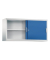 Aktenschrank 2145-00, Stahl abschließbar, 2 OH, 160 x 79 x 40 cm, blau/lichtgrau