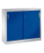 Aktenschrank 2046-00, Stahl abschließbar, 2 OH, 120 x 97,5 x 40 cm, blau/lichtgrau