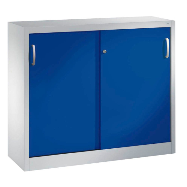 4050646366257 - CP Schiebetürenschrank C 2000 Acurado 2046-00 S10100 lichtgrau enzianblau 2 Fachböden 1200 x 400 x 975 cm 4050646366257 - CP Schiebetürenschrank C 2000 Acurado 2046-00 S10100 lichtgrau enzianblau 2 Fachböden 1200 x 400 x 975 cm