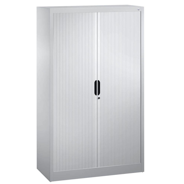 4050646447284 - Rollladenschrank mit Horizontal-Jalousie HxBxT 1660 x 1000 x 420 mm 3 Fachböden 4 Ordnerhöhen weißaluminium 4050646447284 - Rollladenschrank mit Horizontal-Jalousie HxBxT 1660 x 1000 x 420 mm 3 Fachböden 4 Ordnerhöhen weißaluminium