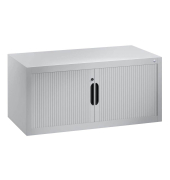 Aufsatzaktenschrank 3262-00, Kunststoff/Stahl abschließbar, 100 x 45 x 42 cm, keine Fachböden, silber