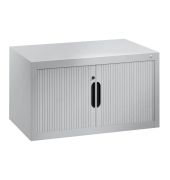 Aufsatzaktenschrank 3261-00, Kunststoff/Stahl abschließbar, 80 x 45 x 42 cm, keine Fachböden, silber