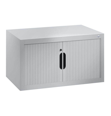 Aufsatzaktenschrank 3261-00, Kunststoff/Stahl abschließbar, 80 x 45 x 42 cm, keine Fachböden, silber