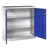 Stahlschrank blau/grau
