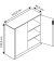 Stahlschrank blau/grau
