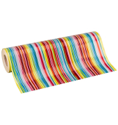 Geschenkpapier Louisdor PR080080.050.050, Streifen, 50cm x 50m, mehrfarbig