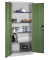 Werkstattschrank 8920-052, Stahl abschließbar, 5 OH, 93 x 195 x 40 cm, grün/lichtgrau