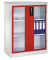 Werkzeugschrank 8521055S10014 Fenstertür 1200x930x500mm lgr/rrt