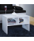 Beistelltisch Nachto 911091, 45cm (H), 60x40cm (BxT), rechteckig, weiß / weiß