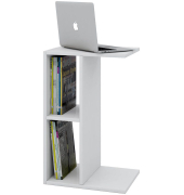 Beistelltisch Nachto-Stand 911210, 60cm (H), 45x40cm (BxT), rechteckig, weiß / weiß