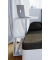 Beistelltisch Nachto-Stand 911210, 60cm (H), 45x40cm (BxT), rechteckig, weiß / weiß